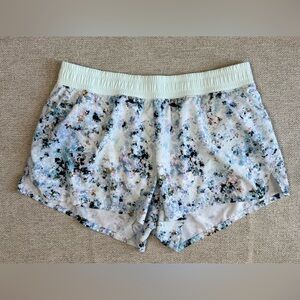 GAP Fit Women’s Running Shorts with Built in Briefs Sz Large Blue Pink Purple